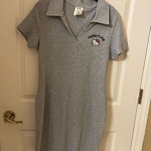 Hello Kitty Gray Polo Dress NWOT XL
